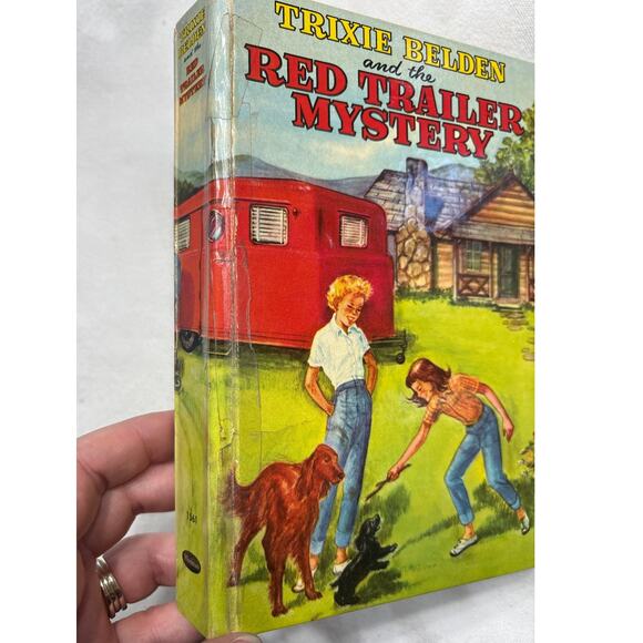 Trixie Belden and the Red Trailer Mystery 1950/1954 Whitman Vintage Book - Picture 13 of 13